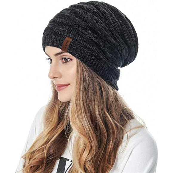 Women\'s Winter Warm Chunky Soft Cable Knit Beanie Hats main image 4